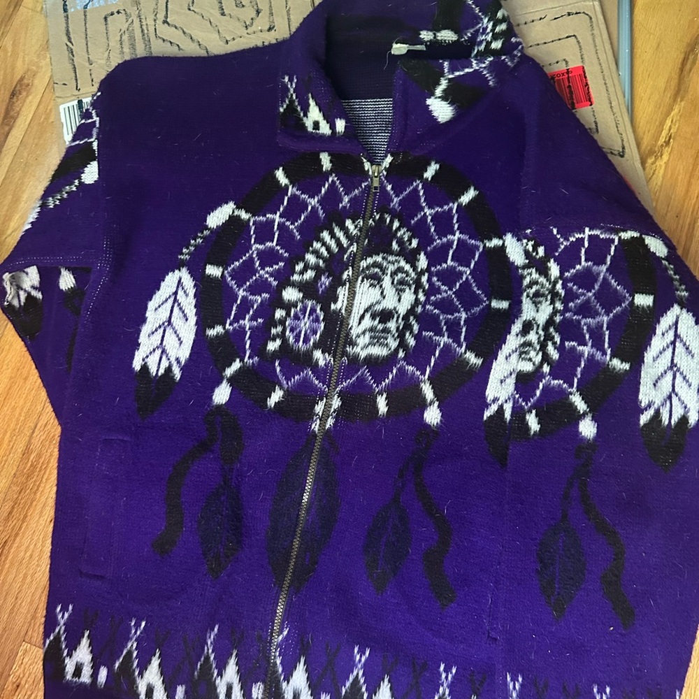 Desert Seer Jacket – Acid Western in Indigo Wool